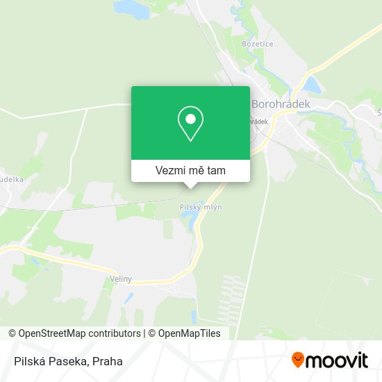 Pilská Paseka mapa