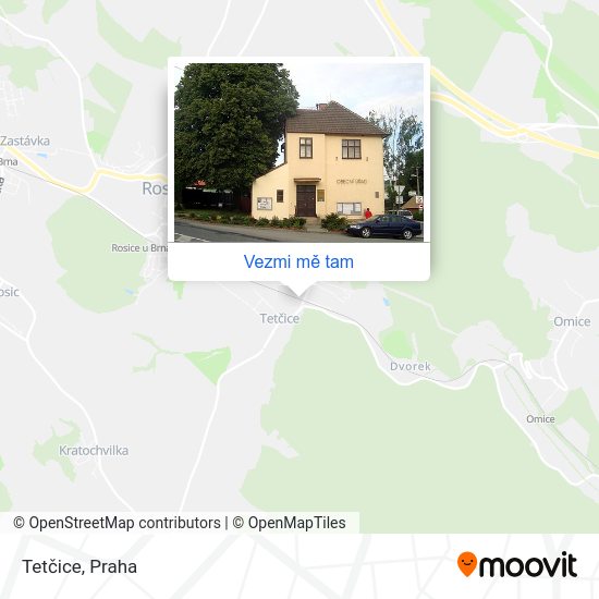 Tetčice mapa