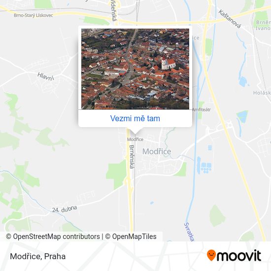 Modřice mapa