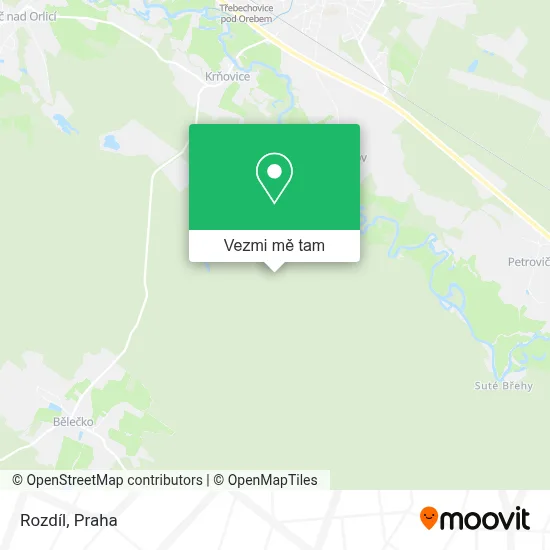Rozdíl mapa