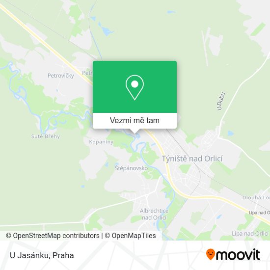 U Jasánku mapa