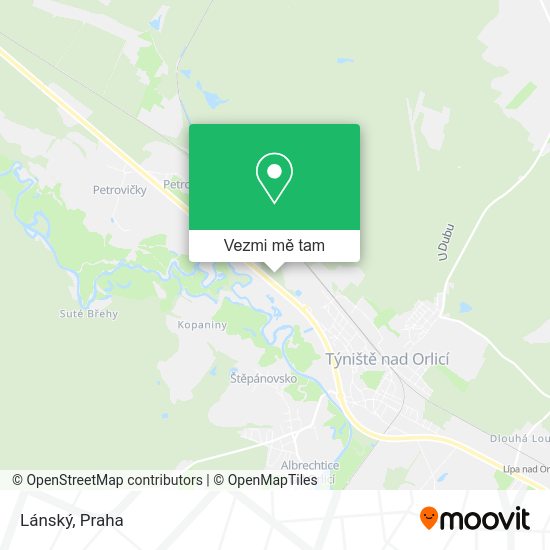 Lánský mapa