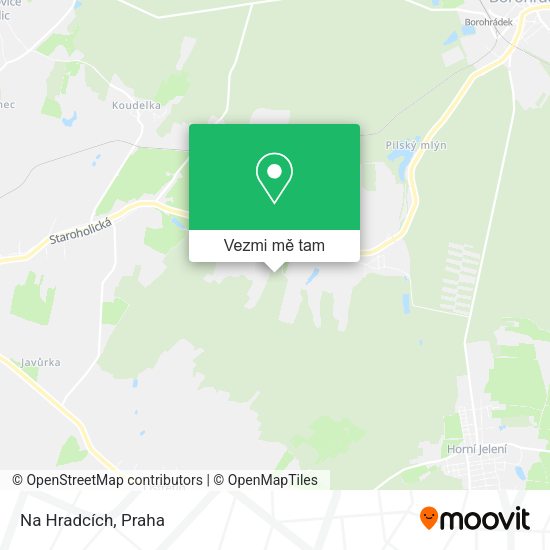 Na Hradcích mapa