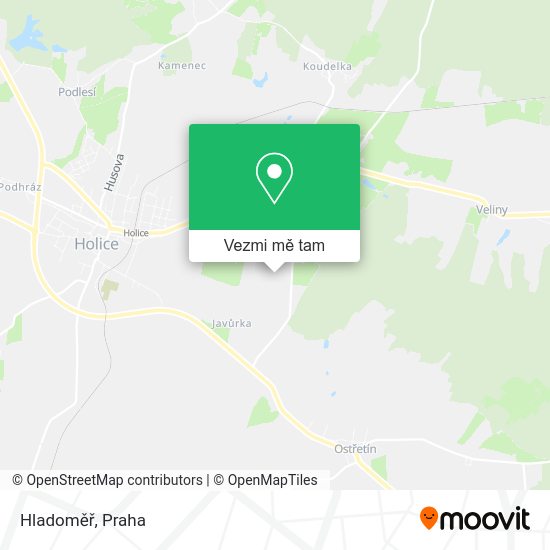 Hladoměř mapa