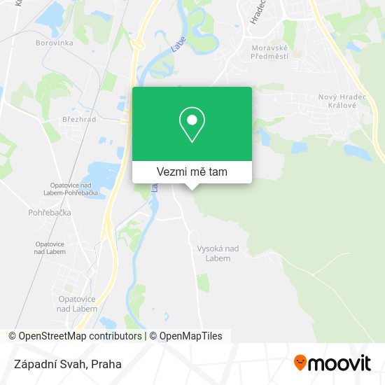 Západní Svah mapa
