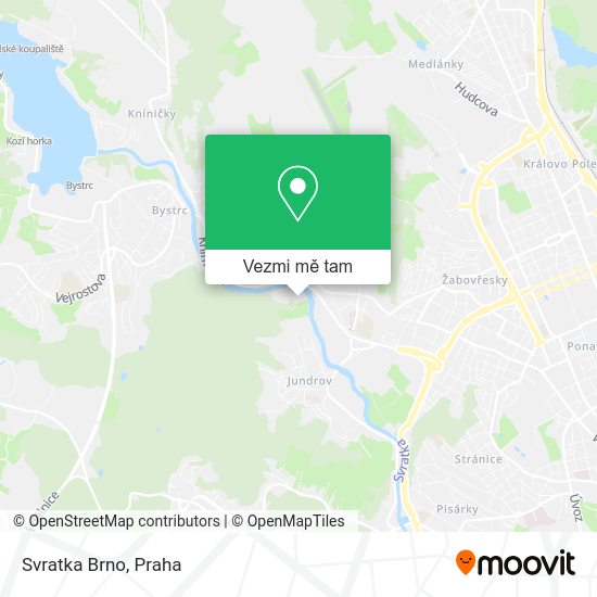 Svratka Brno mapa