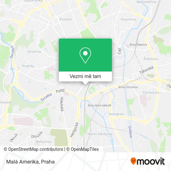 Malá Amerika mapa
