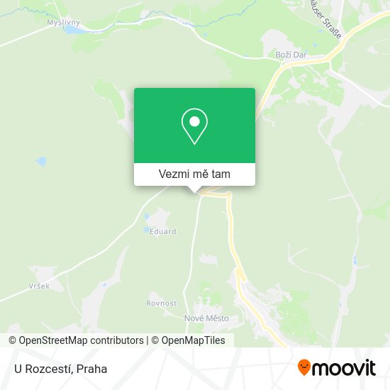 U Rozcestí mapa
