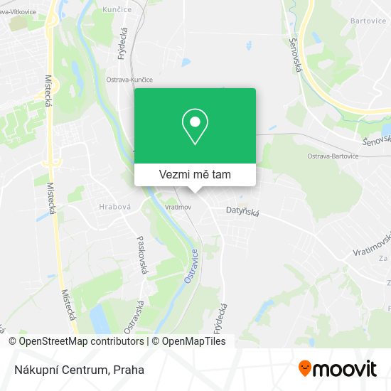 Nákupní Centrum mapa