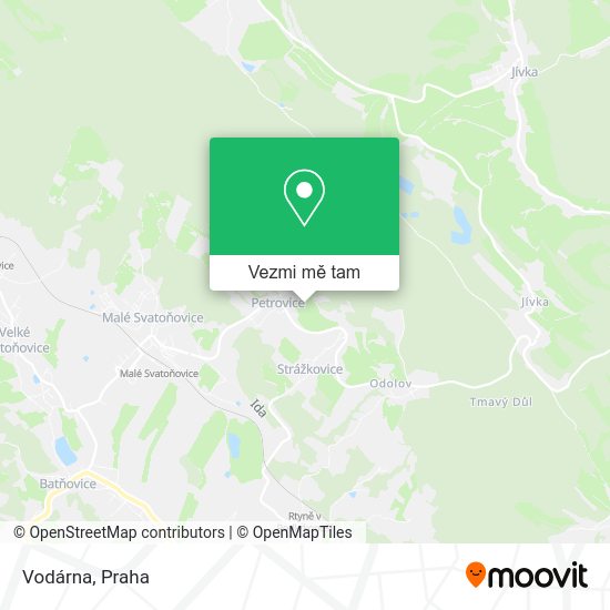 Vodárna mapa