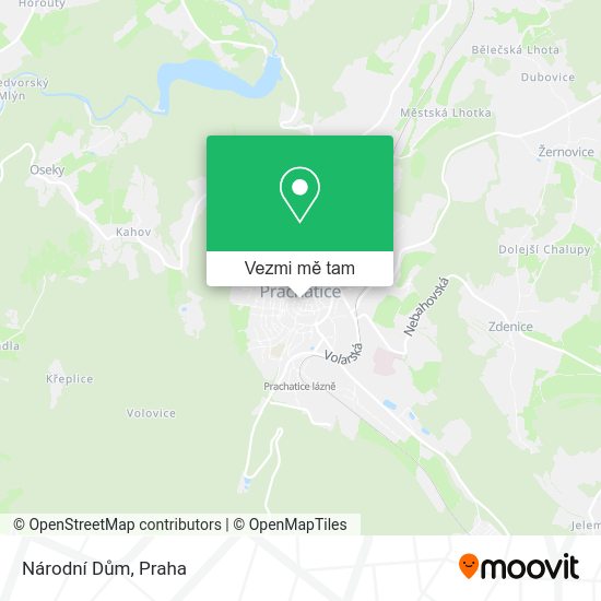 Národní Dům mapa