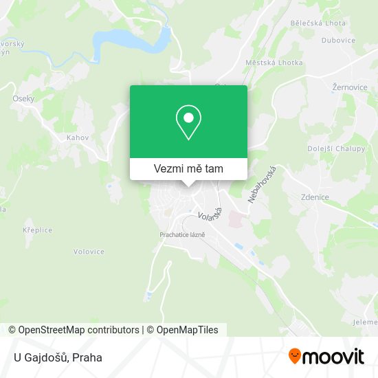 U Gajdošů mapa