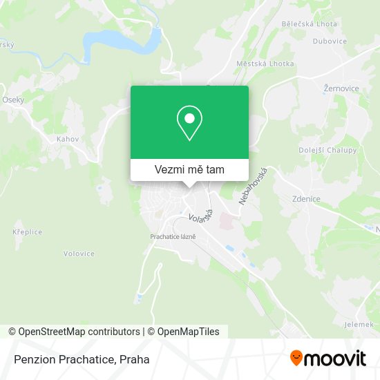 Penzion Prachatice mapa