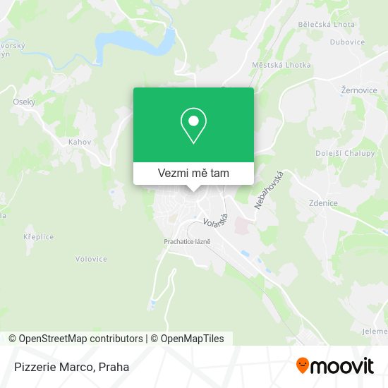 Pizzerie Marco mapa