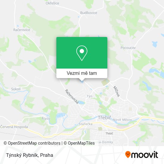 Týnský Rybník mapa