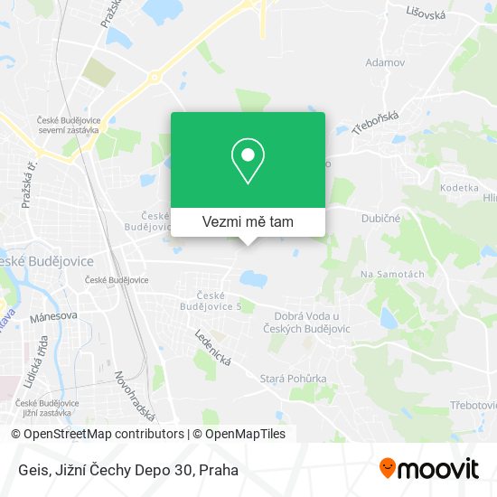 Geis, Jižní Čechy Depo 30 mapa