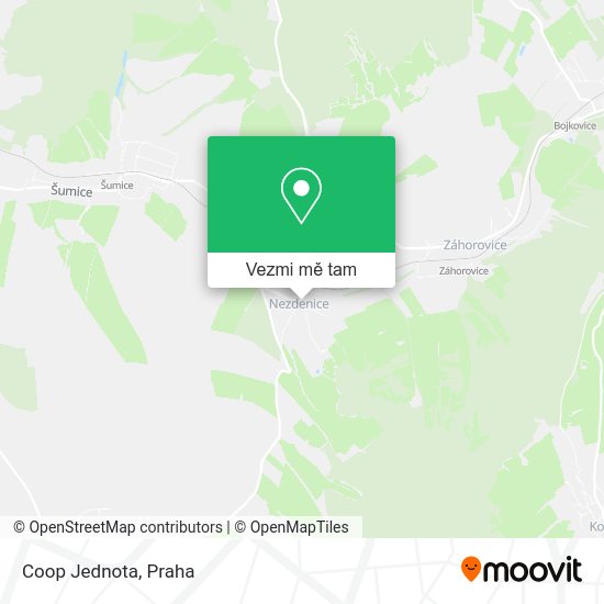Coop Jednota mapa