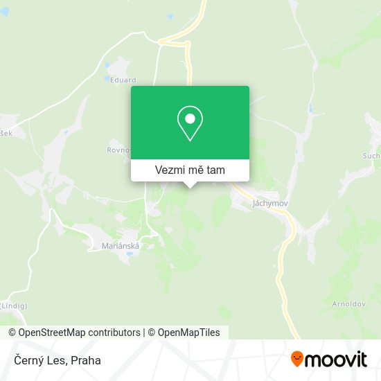Černý Les mapa
