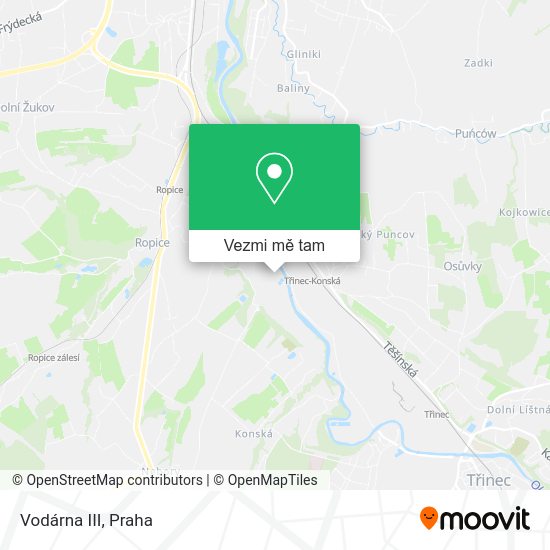 Vodárna III mapa