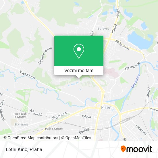 Letní Kino mapa
