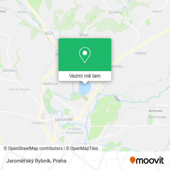 Jaroměřský Rybník mapa