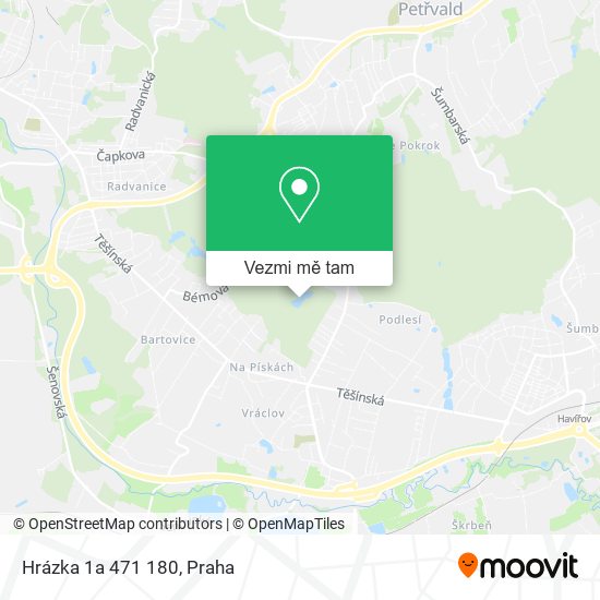 Hrázka 1a 471 180 mapa