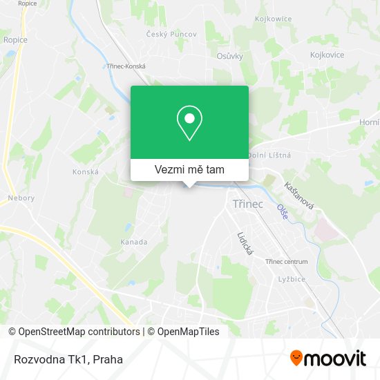 Rozvodna Tk1 mapa