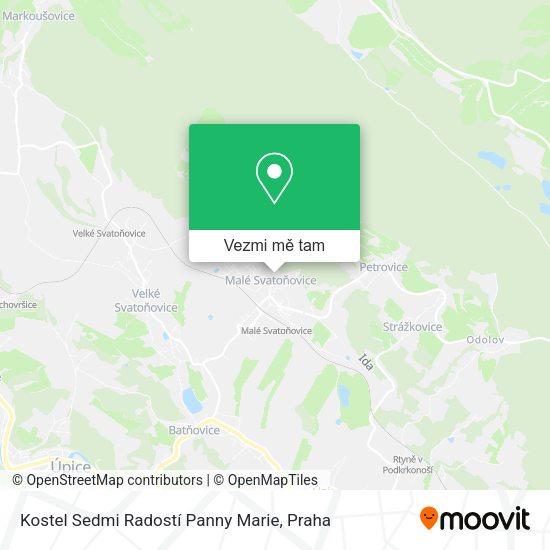 Kostel Sedmi Radostí Panny Marie mapa