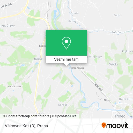 Válcovna Kdt (D) mapa