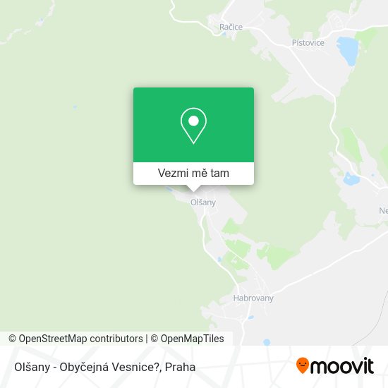 Olšany - Obyčejná Vesnice? mapa