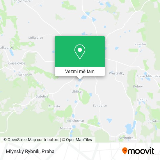 Mlýnský Rybník mapa