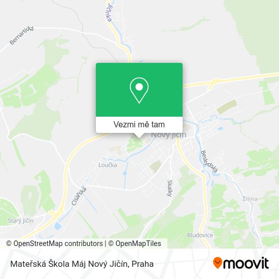 Mateřská Škola Máj Nový Jičín mapa