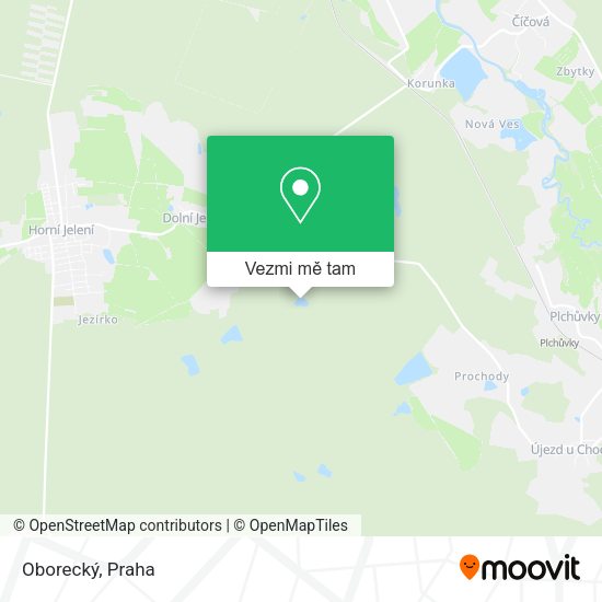 Oborecký mapa
