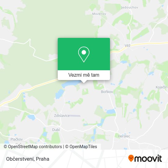 Občerstvení mapa