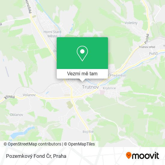Pozemkový Fond Čr mapa