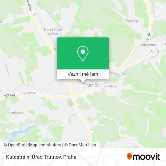 Katastrální Úřad Trutnov mapa