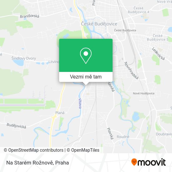 Na Starém Rožnově mapa