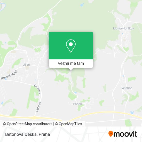 Betonová Deska mapa
