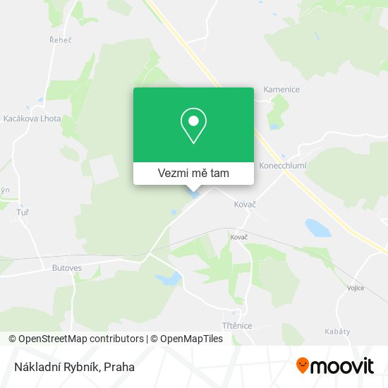 Nákladní Rybník mapa
