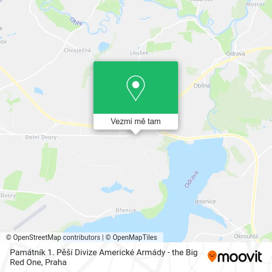 Památník 1. Pěší Divize Americké Armády - the Big Red One mapa