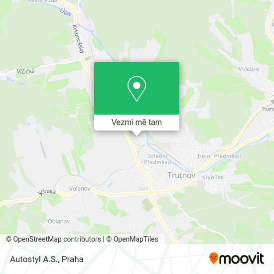 Autostyl A.S. mapa