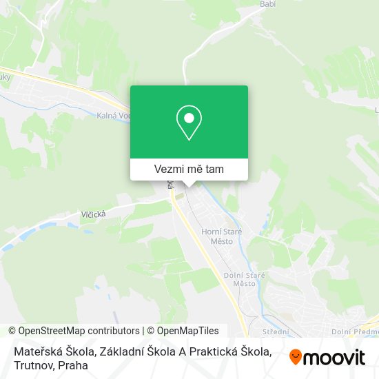 Mateřská Škola, Základní Škola A Praktická Škola, Trutnov mapa