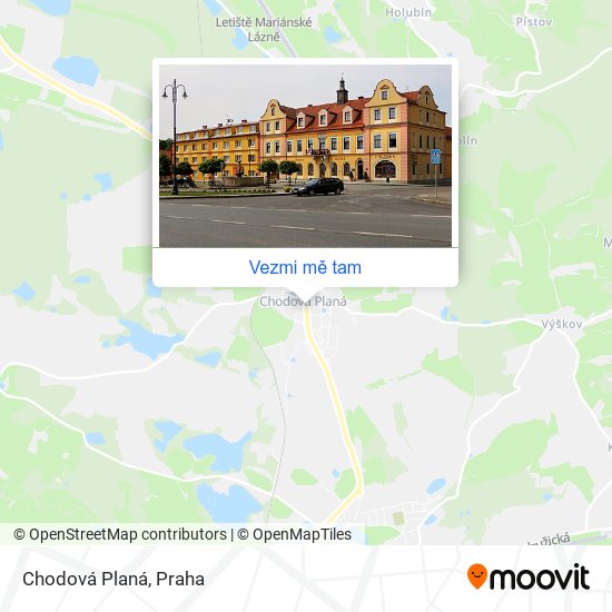 Chodová Planá mapa