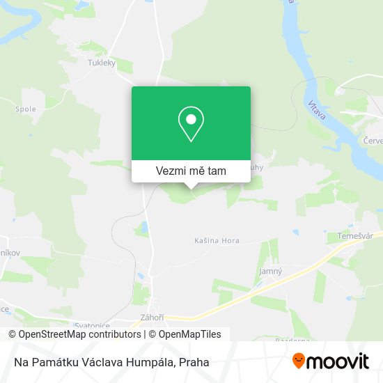 Na Památku Václava Humpála mapa