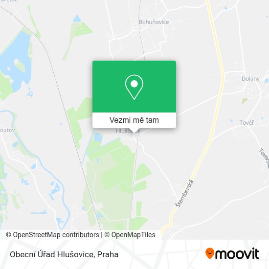 Obecní Úřad Hlušovice mapa