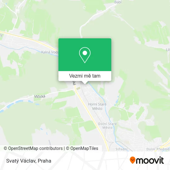 Svatý Václav mapa