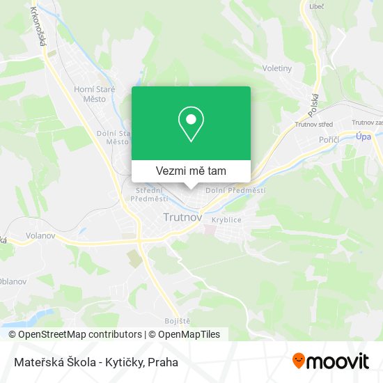 Mateřská Škola - Kytičky mapa