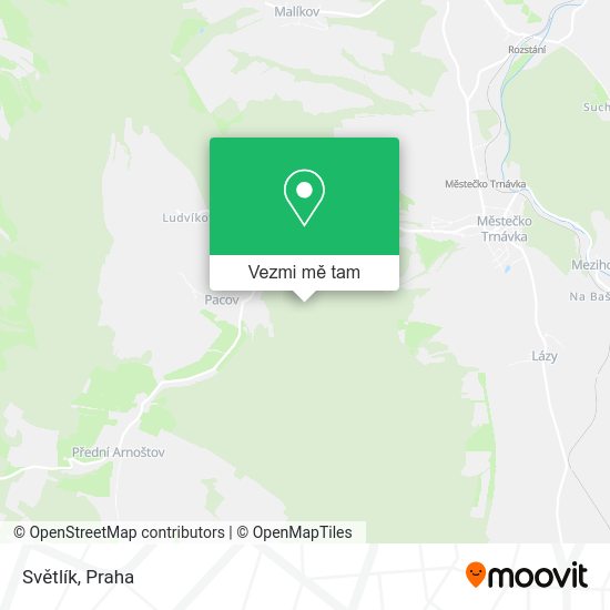 Světlík mapa