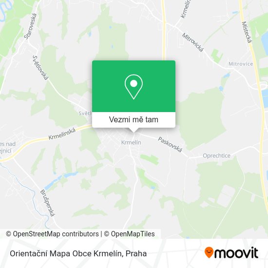 Orientační Mapa Obce Krmelín mapa