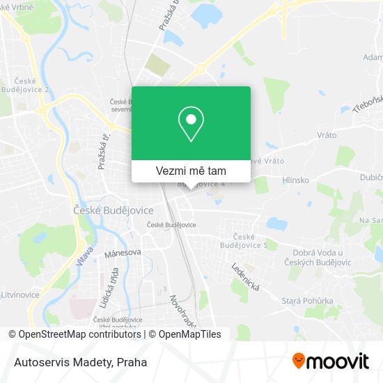 Autoservis Madety mapa